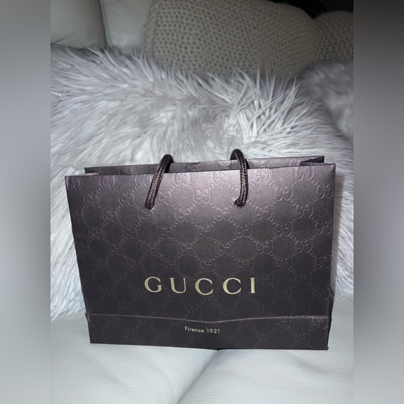 GUCCI Small Embossed Paper Gold Print
Product Bag "Firenze 1921" | Brown - Picture 2 of 8